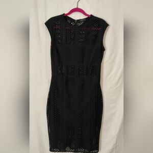 Twenty Black and Pink Backless Dress